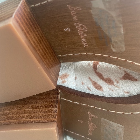 NEW SAM EDELMAN COWHIDE BOOTS - Picture 9 of 9